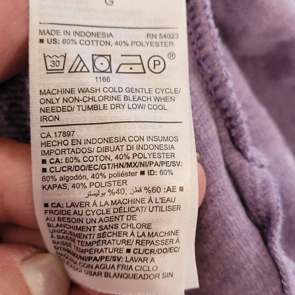 Old Navy Purple Hoodie Size Large - Picture 10 of 11